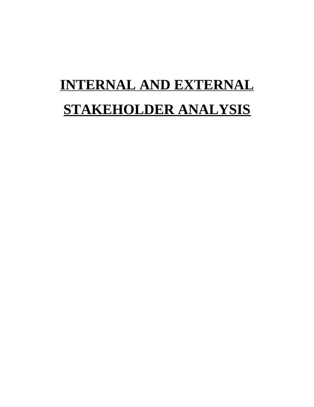 Internal and External Stakeholder Analysis_1