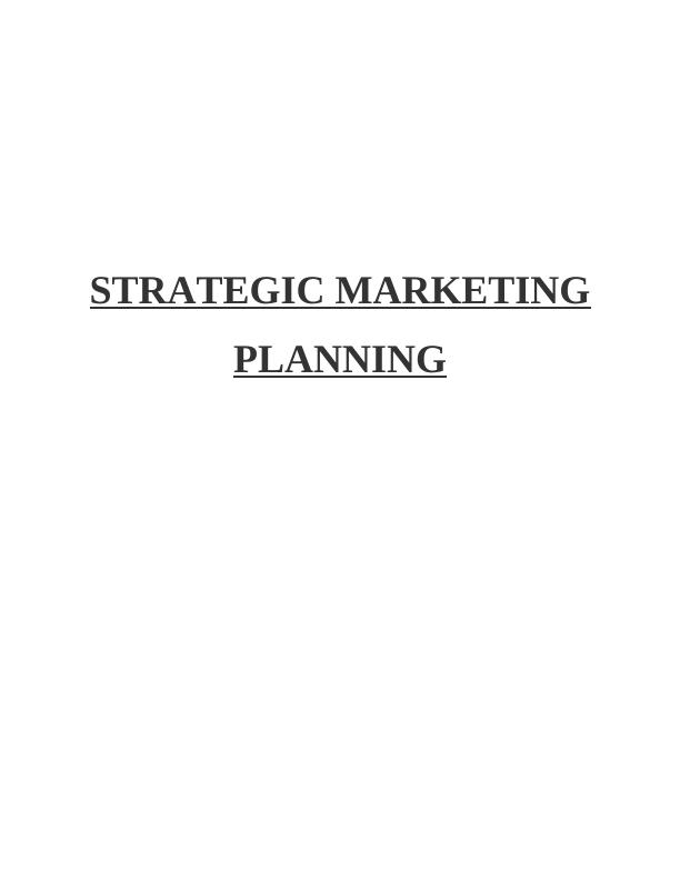 Strategic Marketing Planning for Morrisons_1