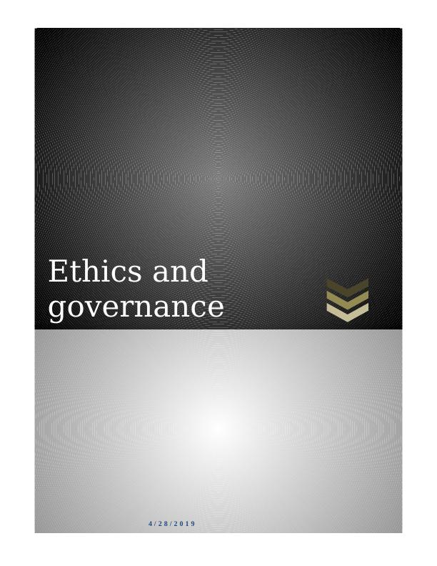 Ethics and Governance: Royal Commission and Ethical Practices_1