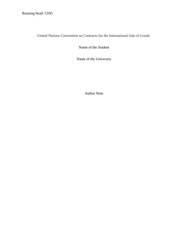 United Nations Convention on Contracts for the International Sale of Goods_1