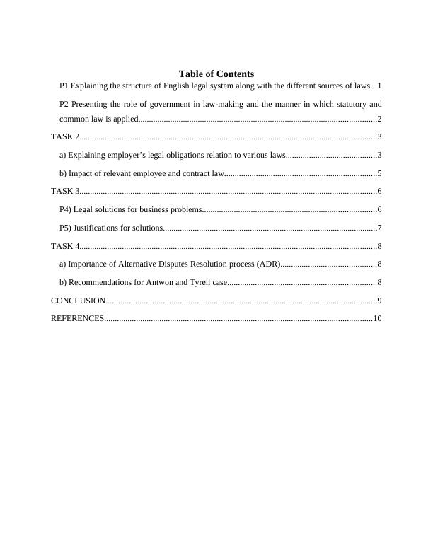 English Legal System Business Law - Essay_2