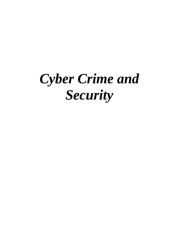 Cyber Crime and Security in Australia_1