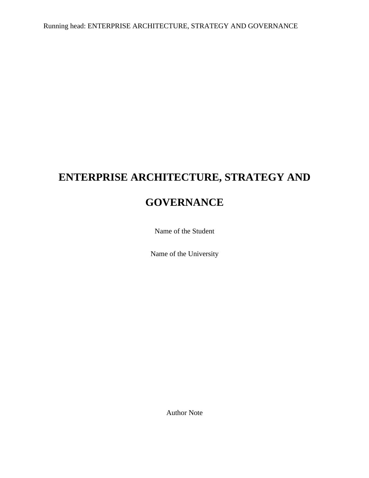 Review on IS Governance Literature Desklib