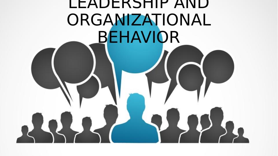 Leadership and Organizational Behavior_1