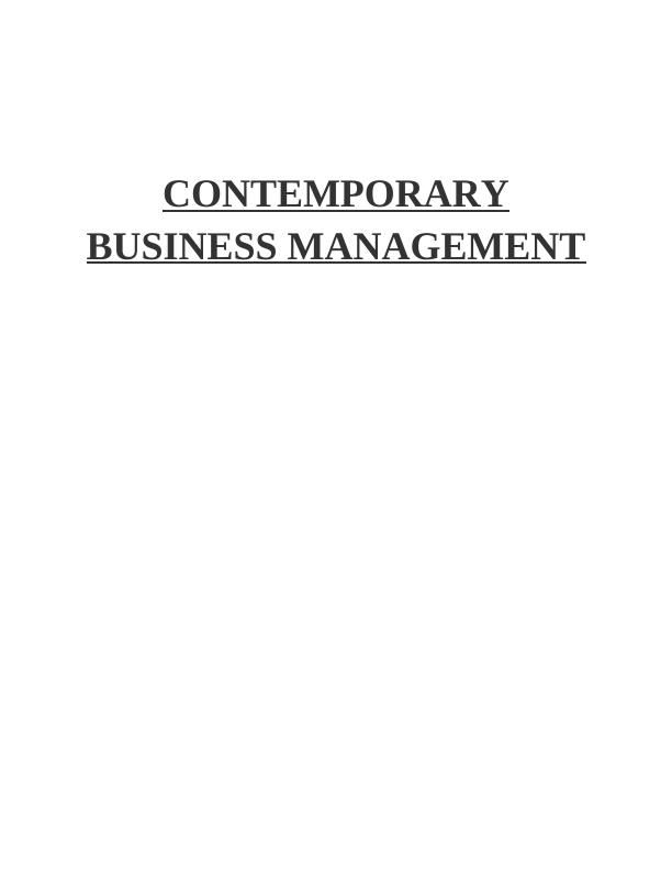 Contemporary Business Management_1