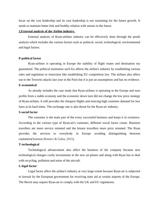 Strategic Management Assignment - Ryan-airlines company_4
