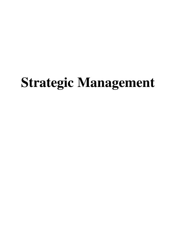 Strategic Management of Tesco: Analysis of External Environment and Mission/Vision Statement_1