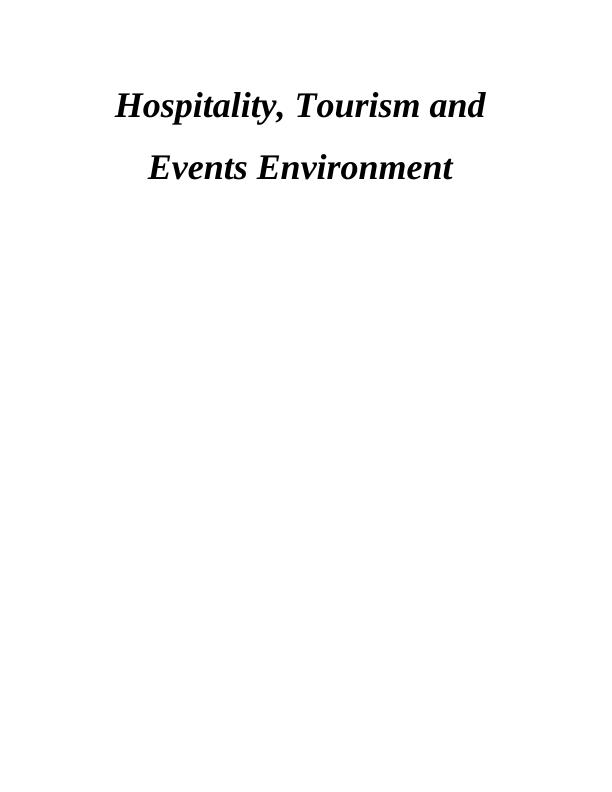 Hospitality, Tourism and Events Environment Doc_1