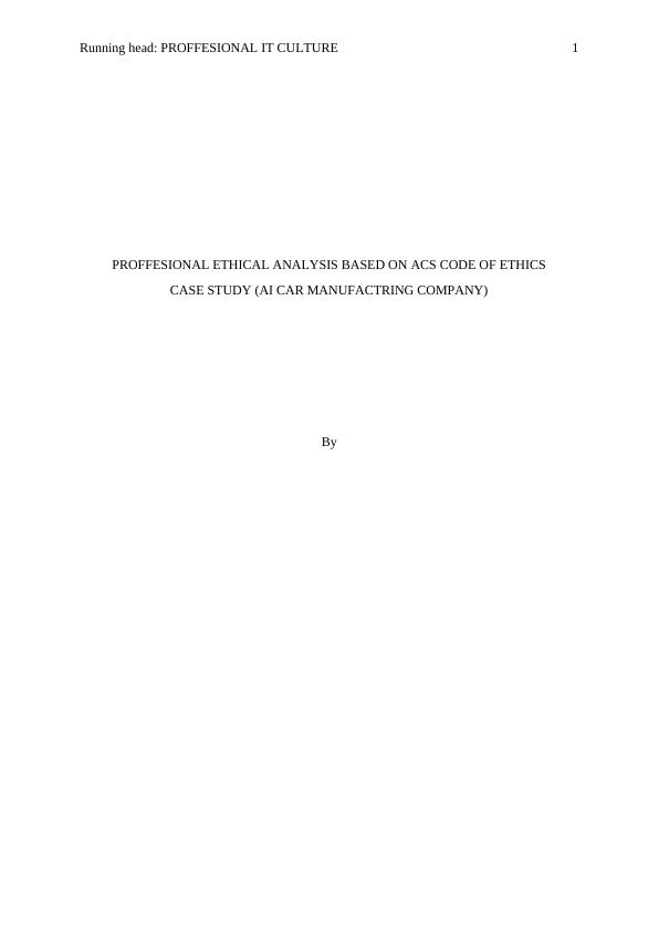 Document on Professionalism_1