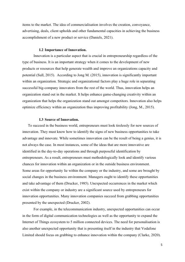 Report on Innovation and Commercialization- Vodafone Ltd_5