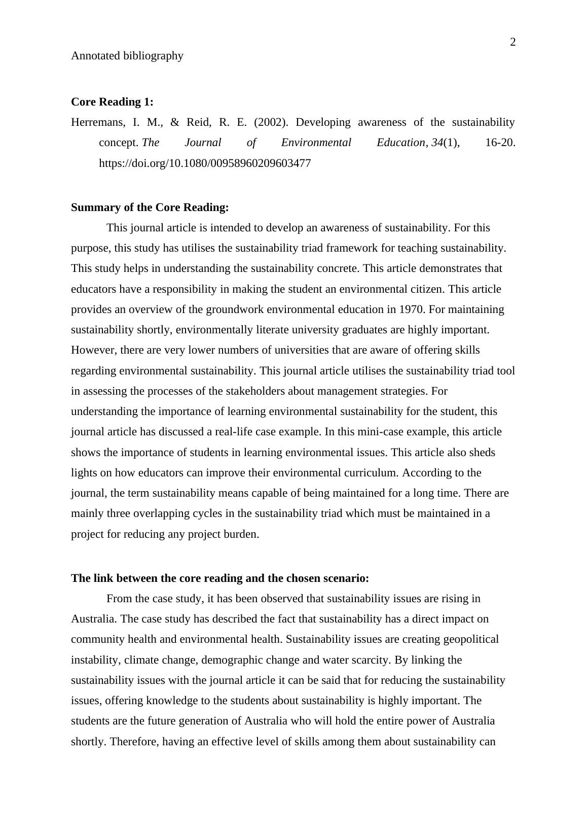 Annotated Bibliography Case Study 2022