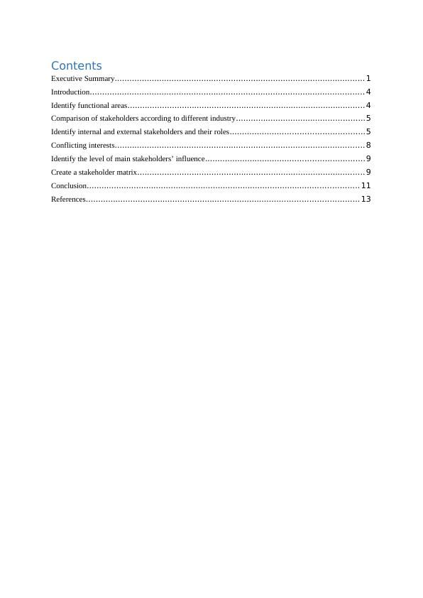 thesis on stakeholder analysis