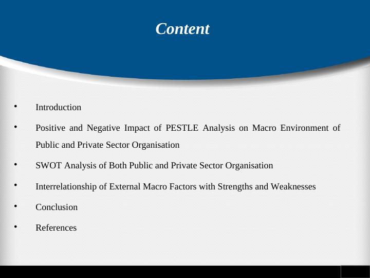 PESTLE Analysis Impact on Macro Environment