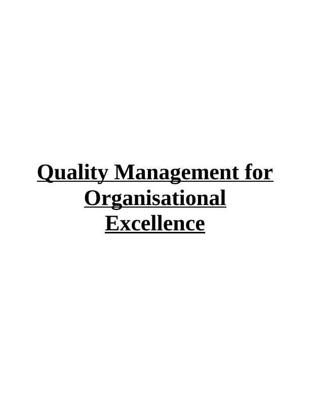 Quality Management for Organisational Excellence_1