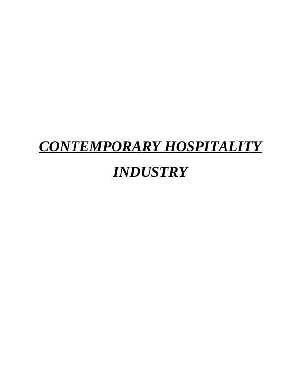 TASK 13 1.1 Current scale, scope and diversity of the hospitality industry_1