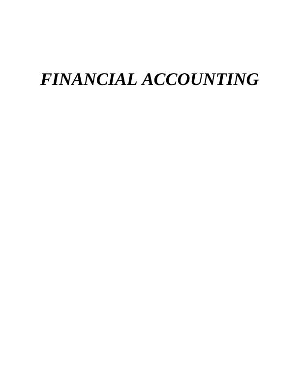 Financial Accounting Assignment : BRS