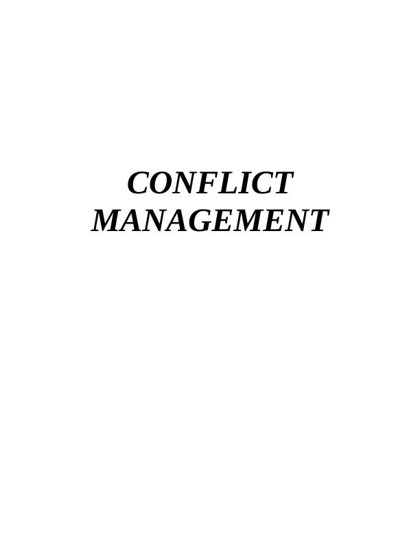 Conflict Management in Organizational Context_1