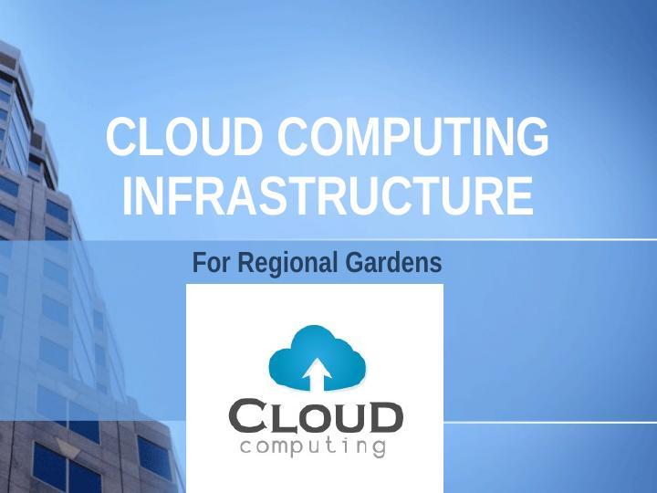 Cloud Computing Infrastructure_1