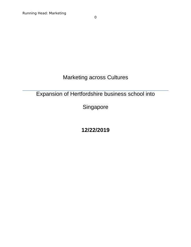 Marketing across Cultures    Expansion_1