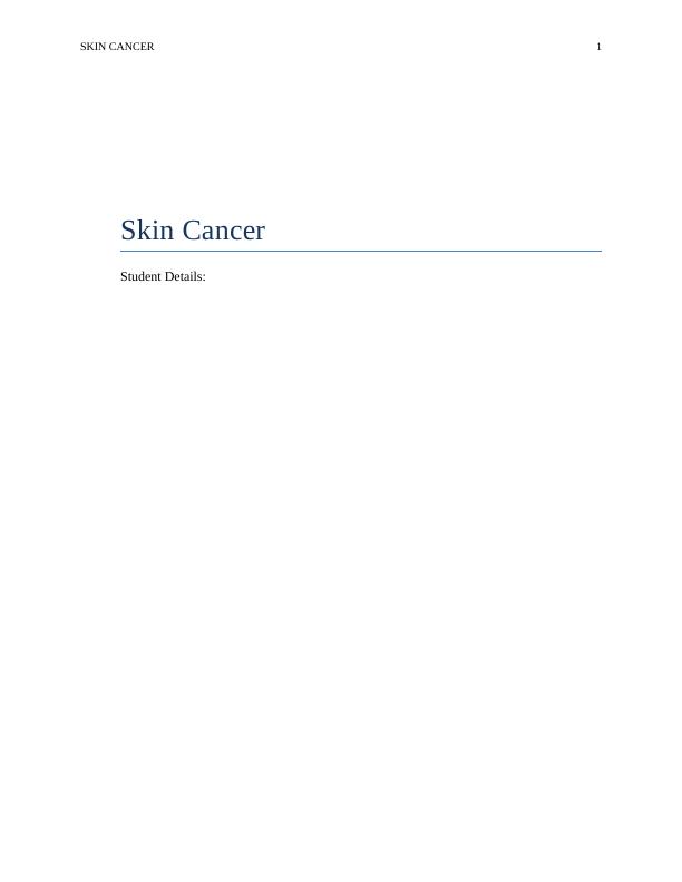 Skin Cancer Treatment Essay 2022_1