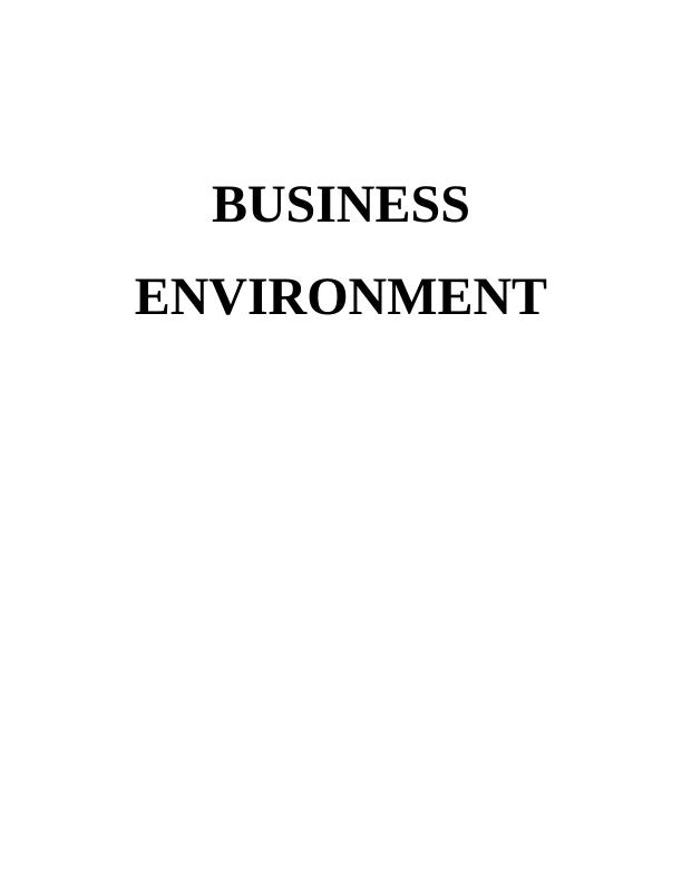 Business Environment Contents_1