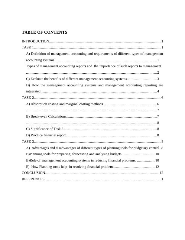 (PDF) Management Accounting Assignment_2