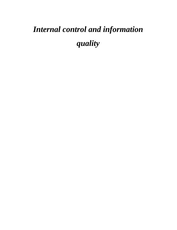 Internal Control and Information Quality_1