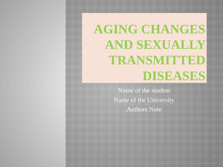 Aging changes and sexually transmitted diseases_1