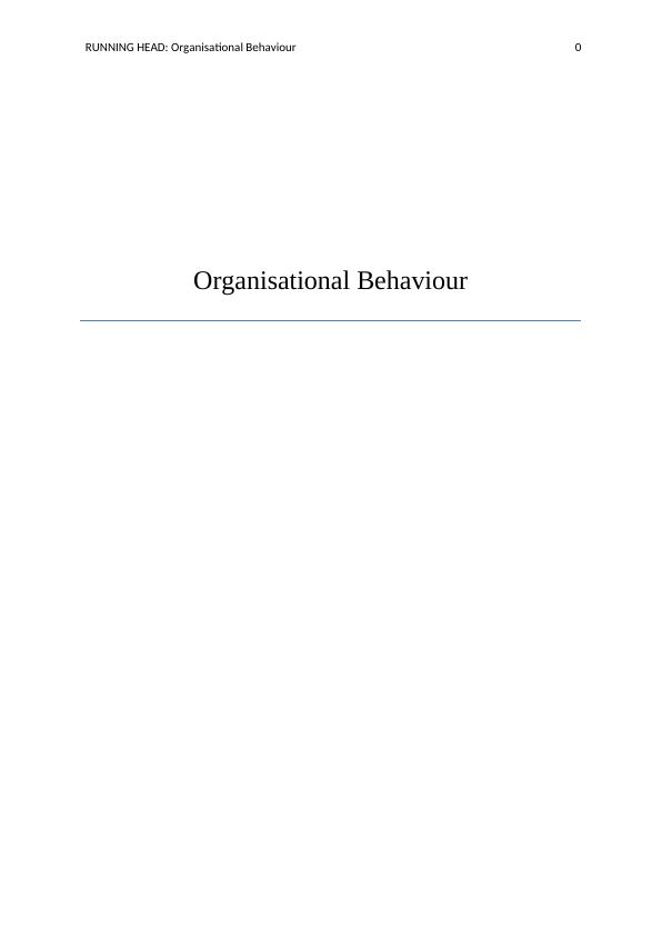 case study related to organisational behaviour