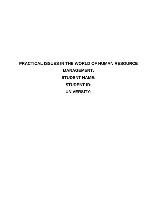 (Doc) Personnel Management and Human Resource Management_1