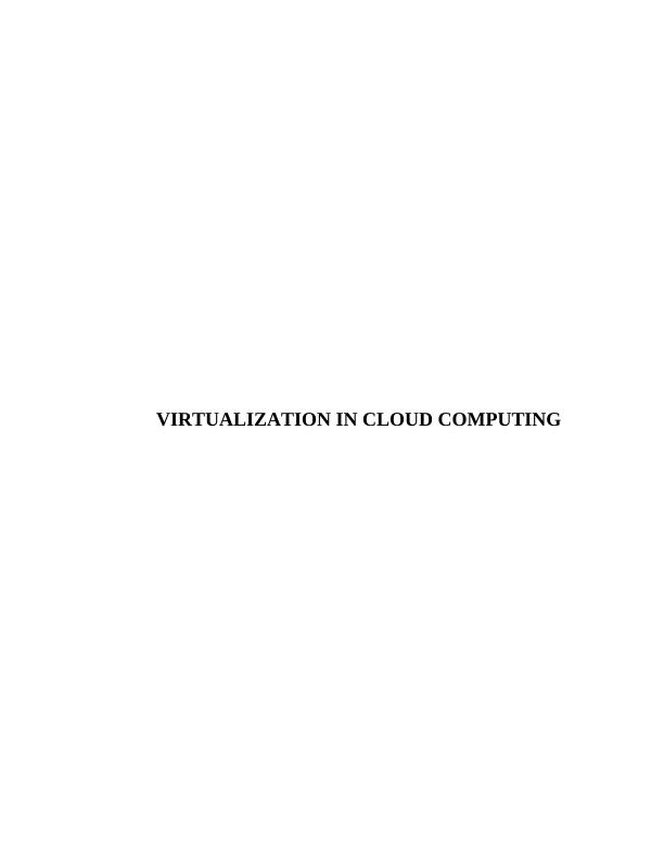 Virtualization In Cloud Computing Tasks 2022_1