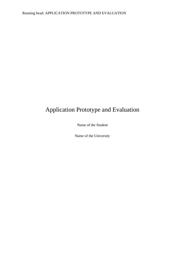 Application Prototype and Evaluation_1