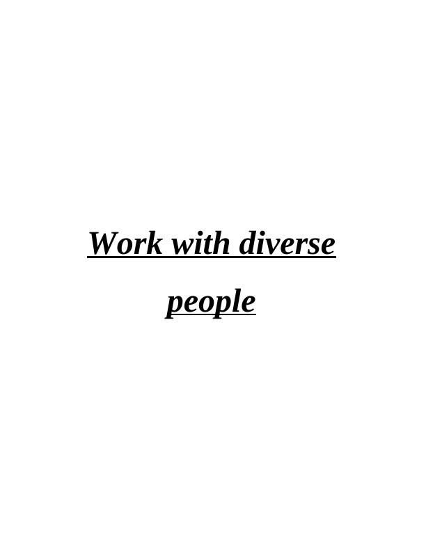 Assignment on Work with diverse people_1