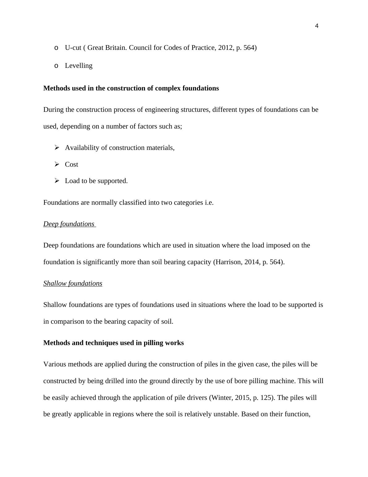 Techniques Used in Civil Engineering for Substructures and Earthwork