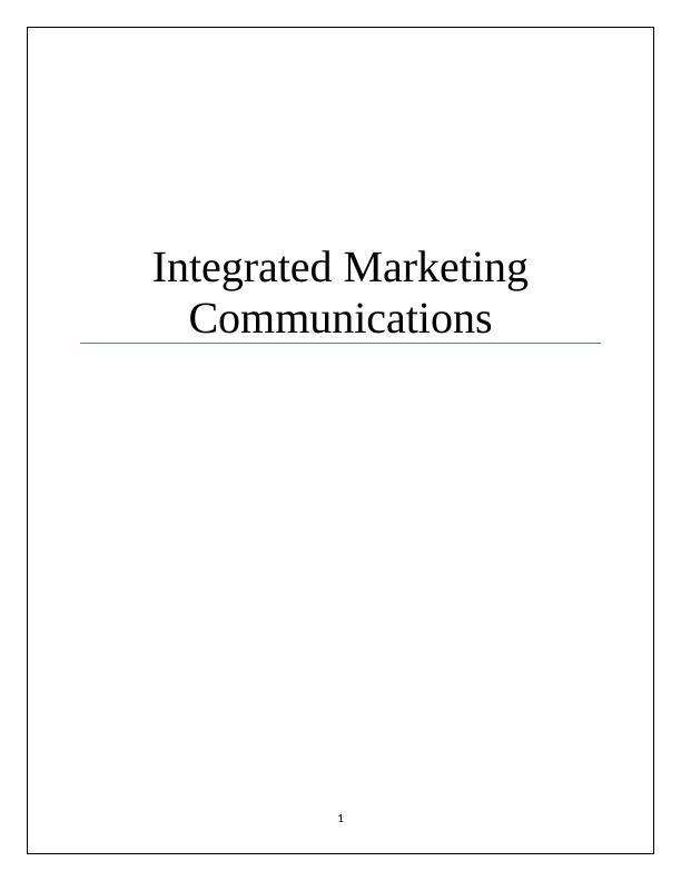 Integrated Marketing Communications Doc_1