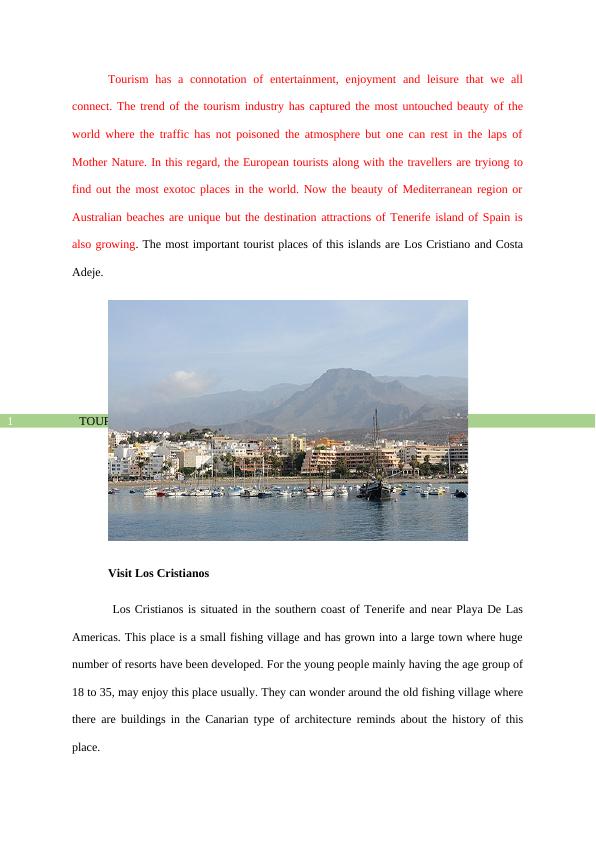 Tourist Destinations in Tenerife: Los Cristianos and Costa Adeje_2