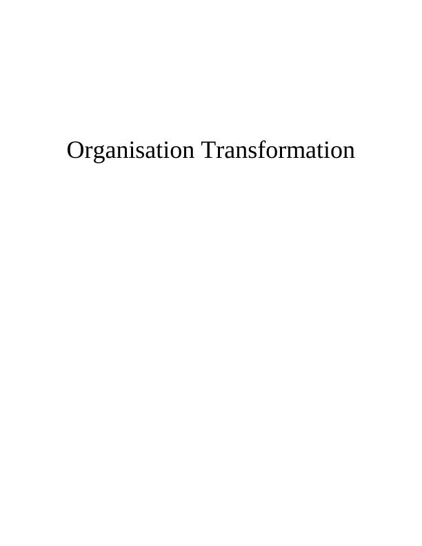 Organizational Transformation Strategies Report_1