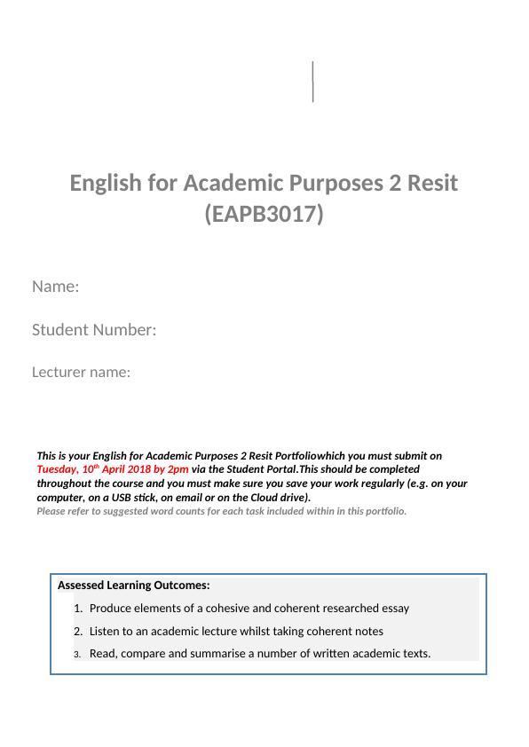 English for Academic Purposes doc_1