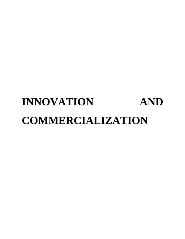(pdf) Importance of Innovation & Commercialization_1