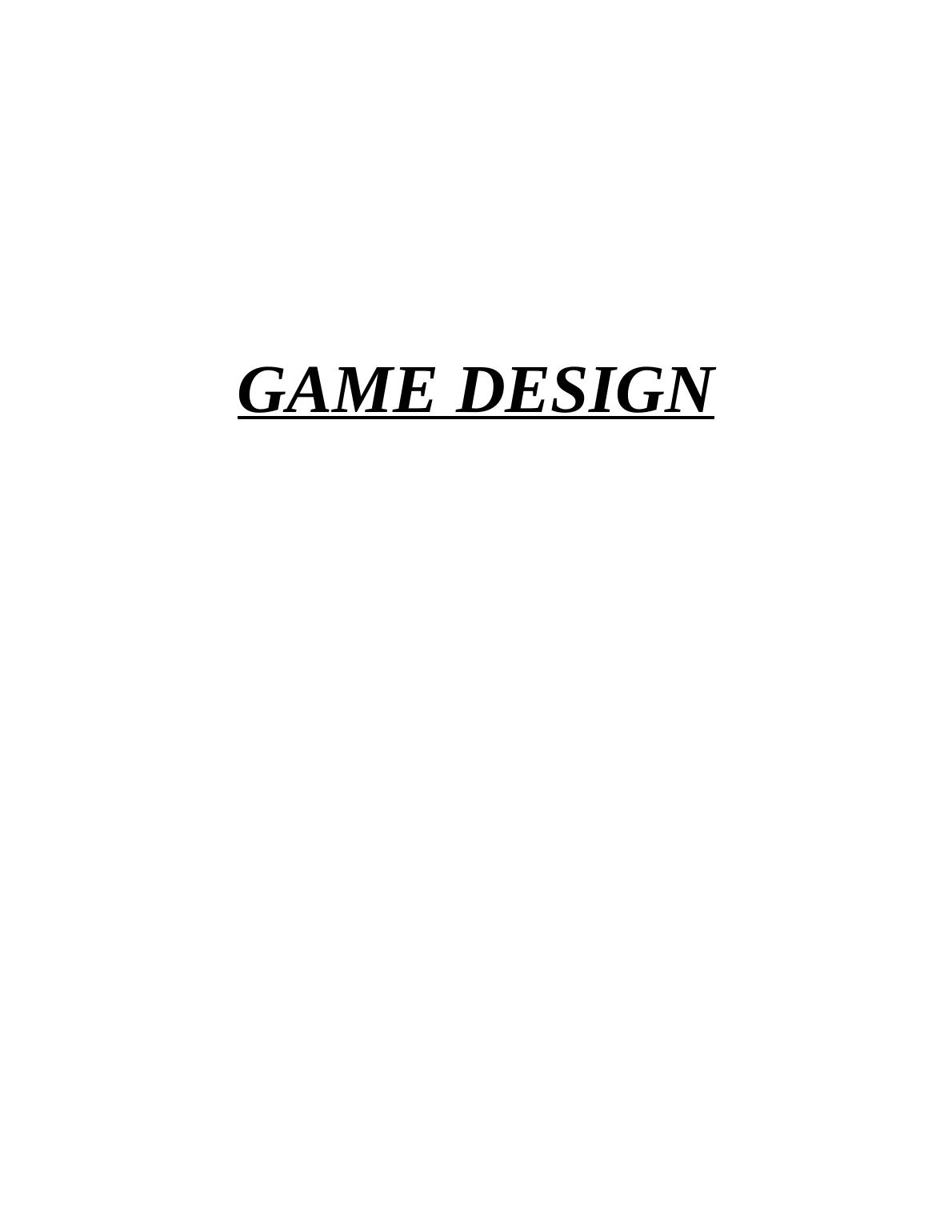 Game Design: Plagiarism and Academic Misconduct_1