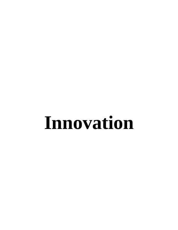 Assignment on Innovation - Ovation Systems Ltd_1