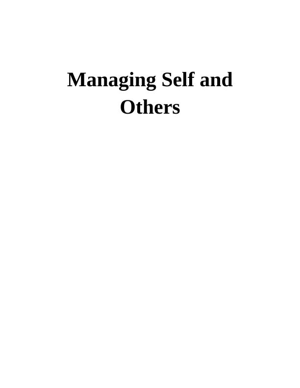 Managing Self and Others_1