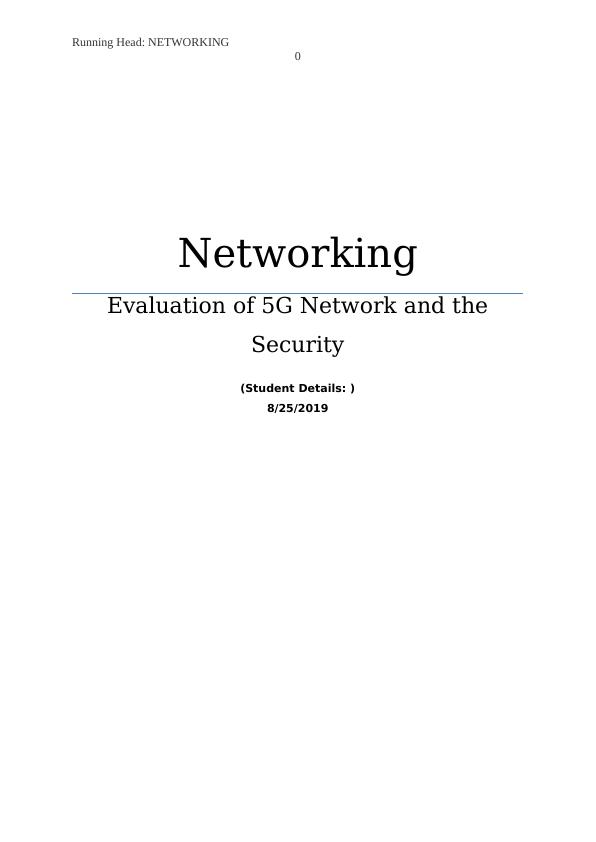 assignment on 5g network