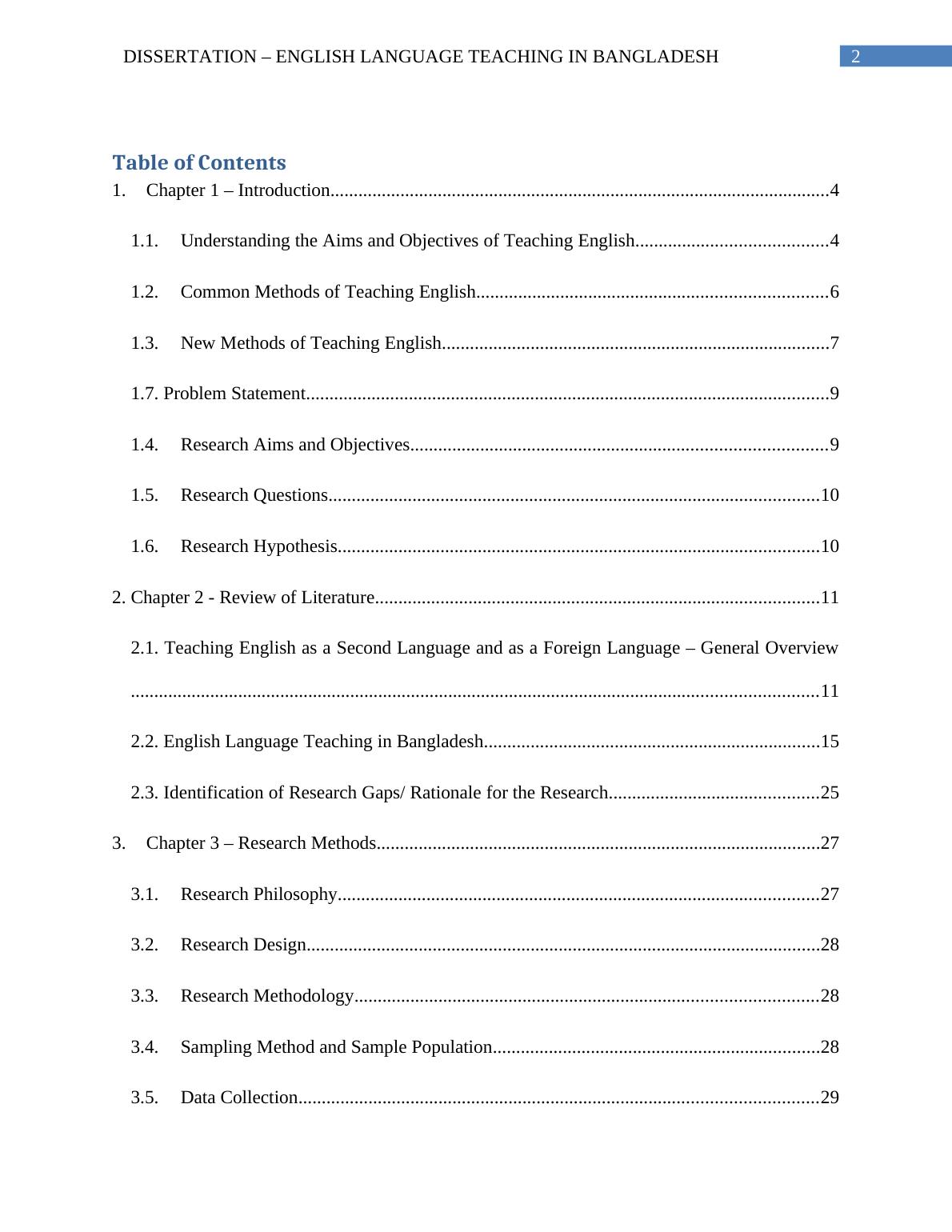 dissertation definition in bangla