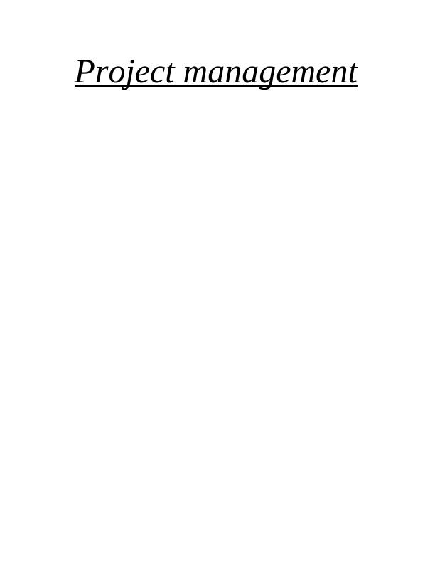 Project Initiation Documents - Project Management_1