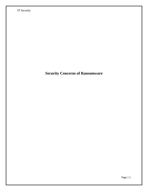 Security Concerns of Ransomware_1