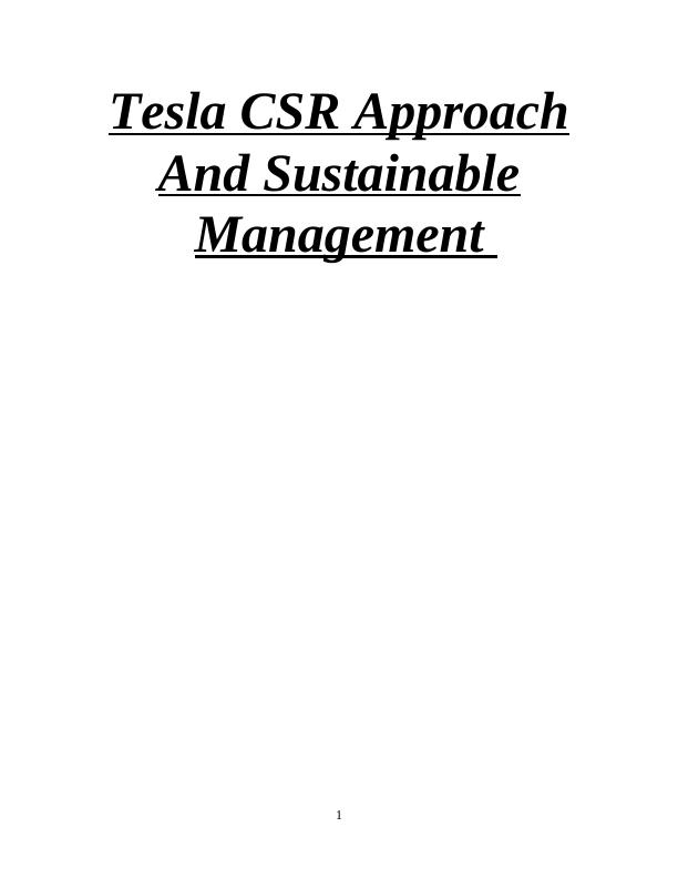 csr tesla essay