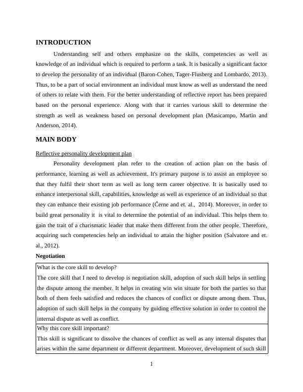 assignment on personality development pdf