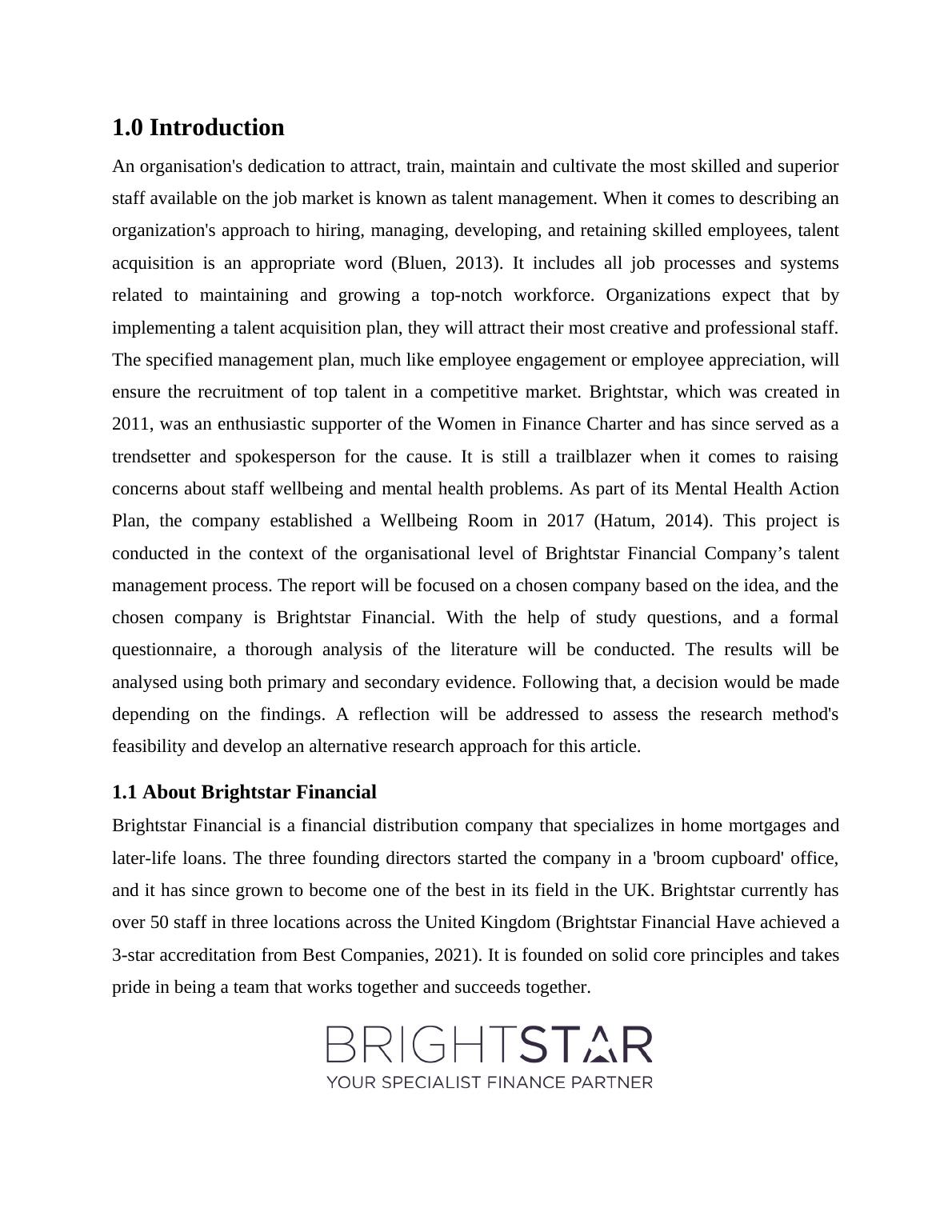 brightstar assignment work