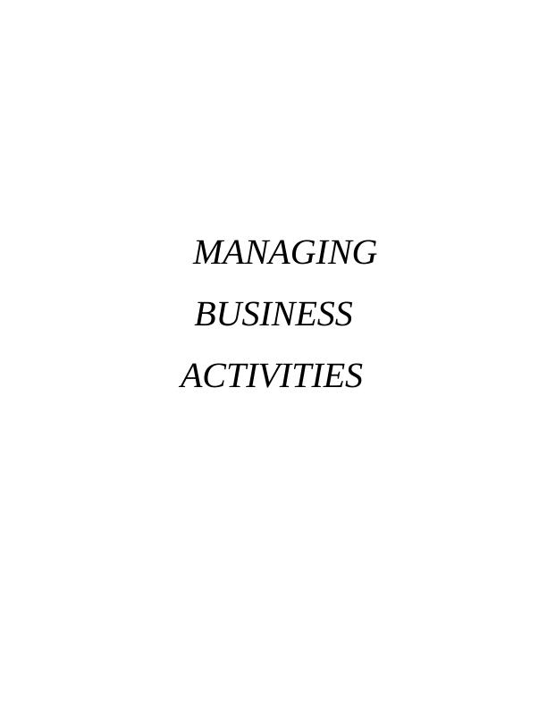 MANAGING BUSINESS ACTIVITIES INTRODUCTION_1